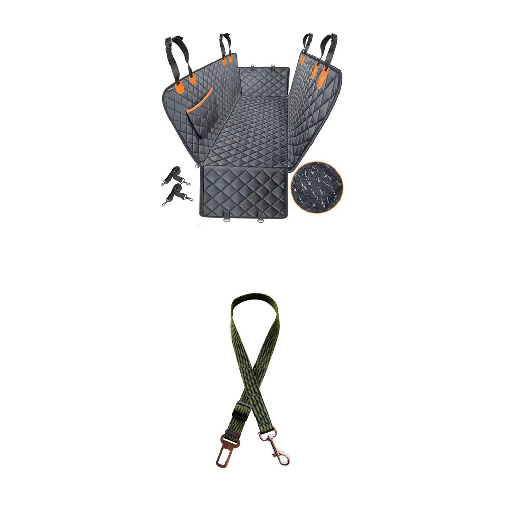 The Backseat Kit: hammock seat cover and seat belt tethers